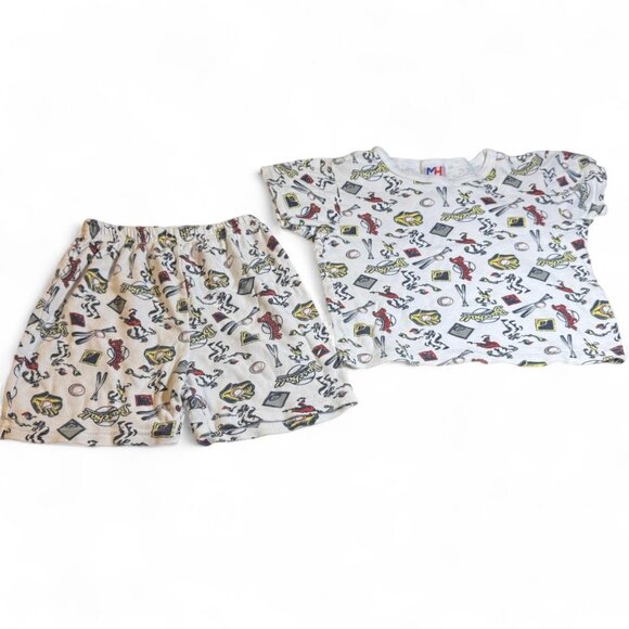 ✨Y2K Mac Henry Shirt and Short PJ✨ - Picture 1 of 6